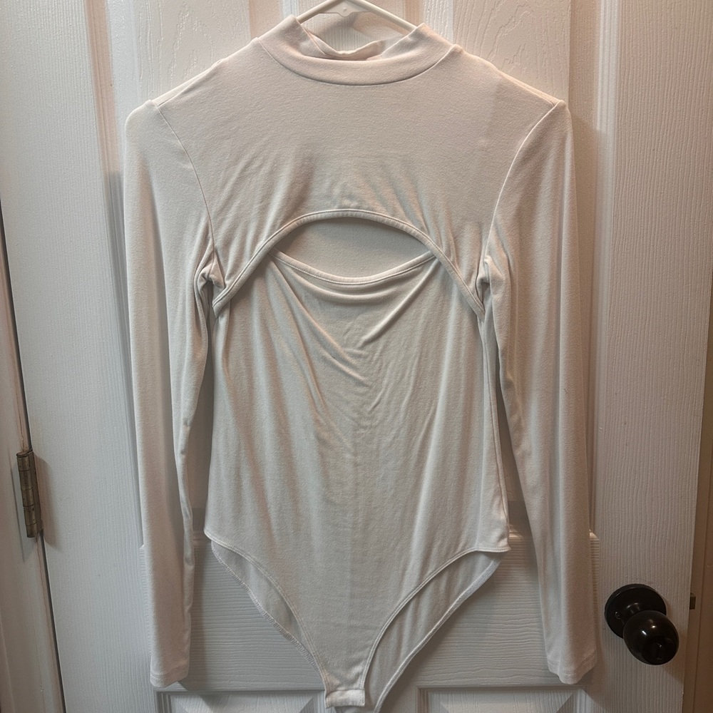 Elegant Cream Long Sleeve Bodysuit